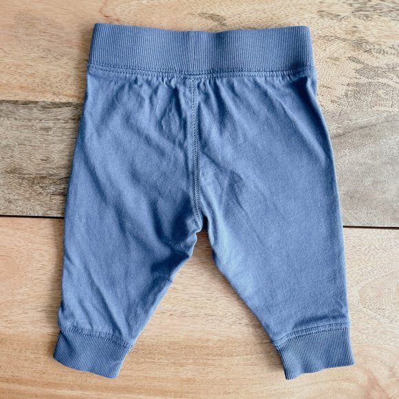 🧸 SALE! (5/$15, 8/$22, 12/$30) Baby leggings 3-6m blue baby pants unisex - Picture 3 of 4